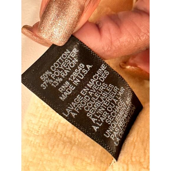 Aviator Nation 5 Stripe Vintage White Hoodie Unisex Size L Full Zip - Picture 10 of 10